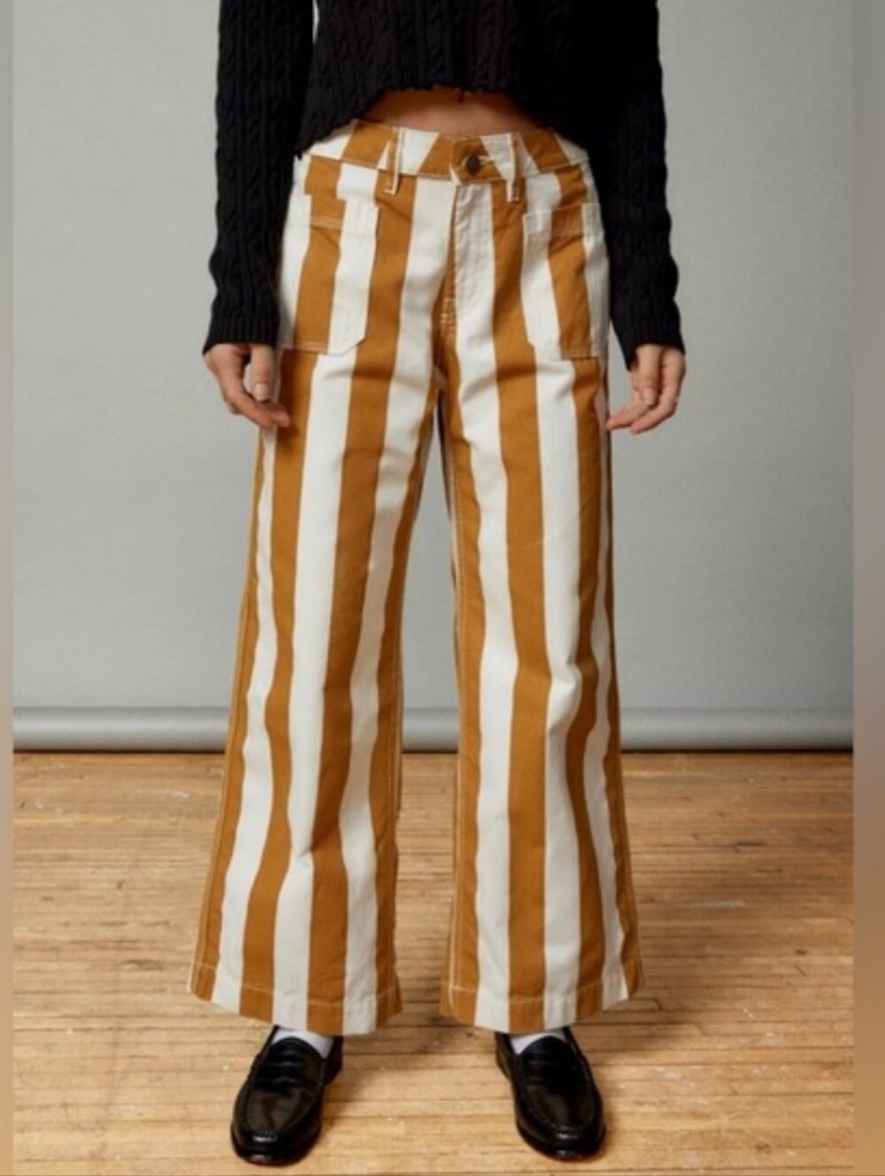 BDG Joey Striped Straight Leg Pant